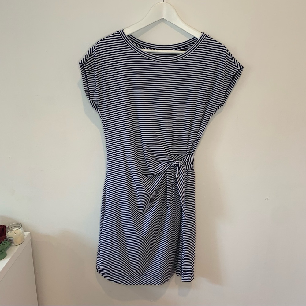 Vineyard Vines Striped Sankaty Side Tie Knit Dress